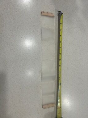 Adjustable Nude Bra Strap Converter - Clear Beige Support Panel 16”